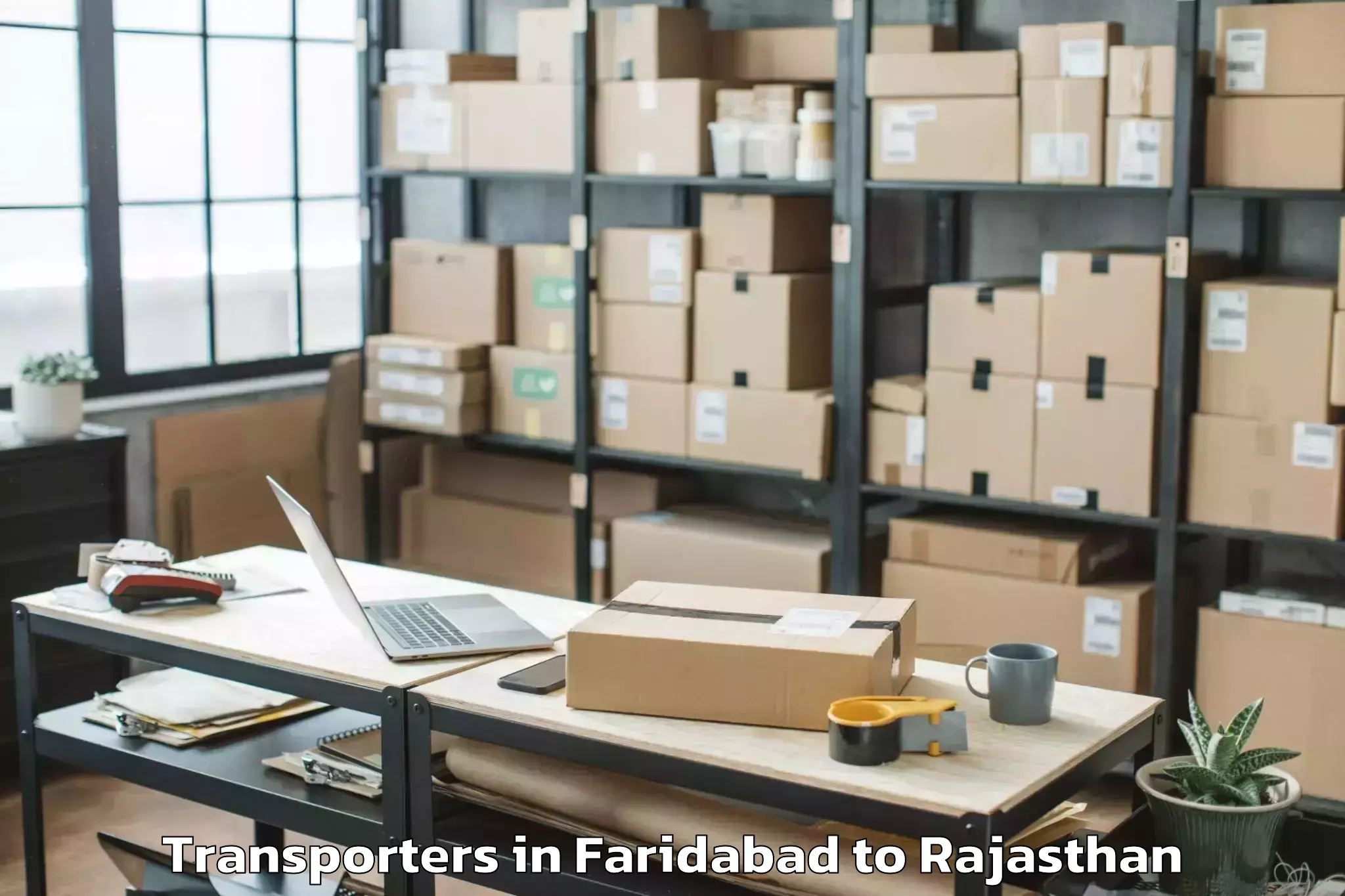 Book Faridabad to Bijaipur Transporters Online